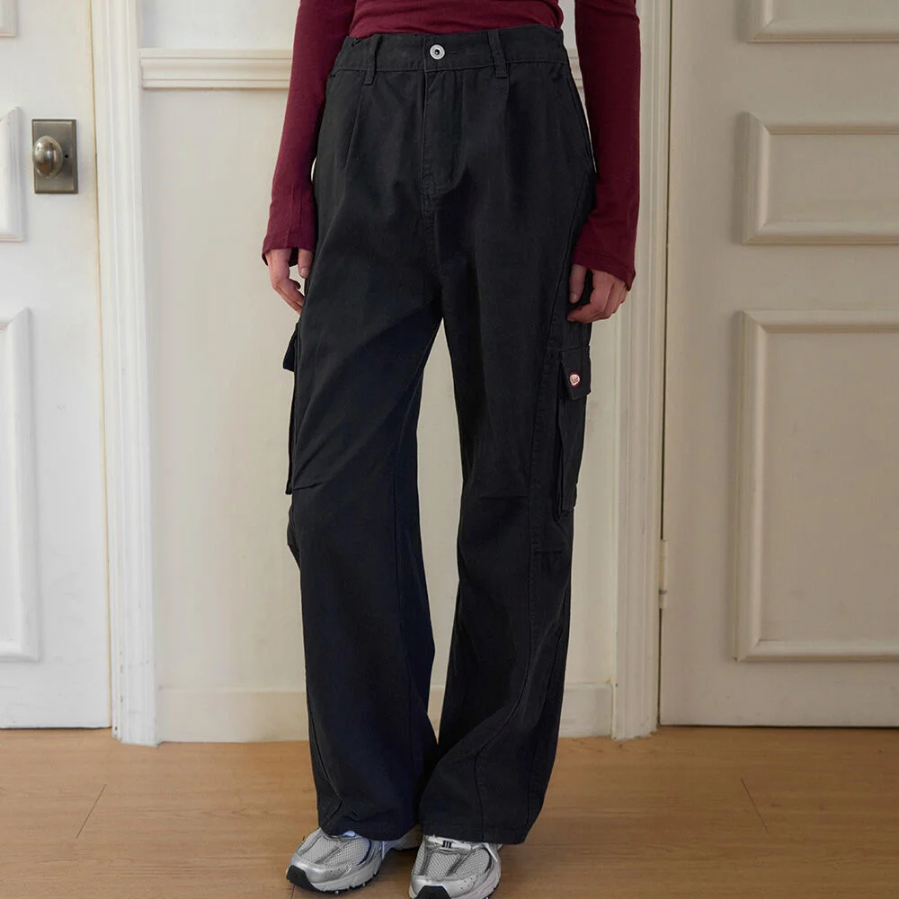 ROVEN GARMENT WASHED CARGO PANTS 2COL_BLACK