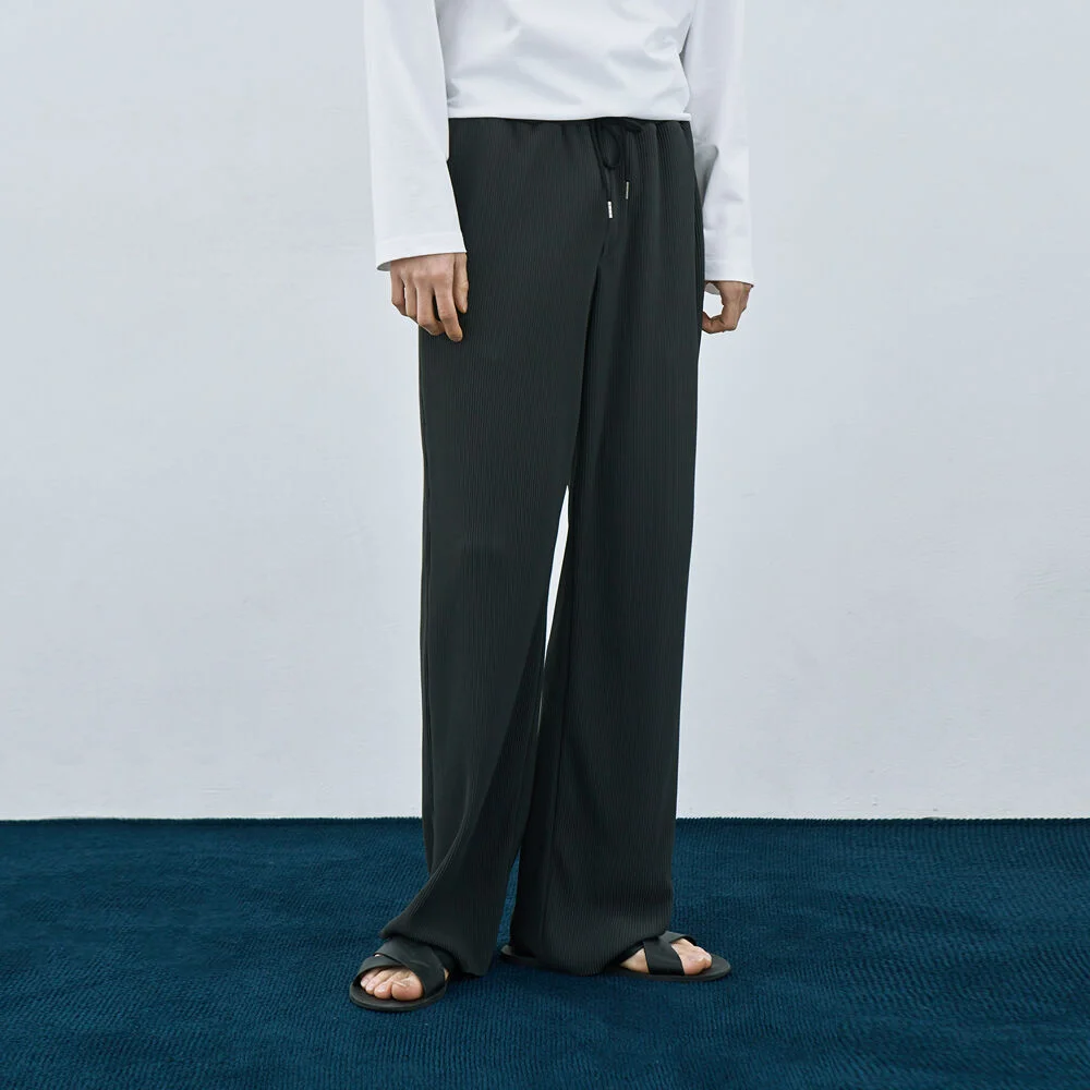 Hyeon kim x Array(ed) Semi wide banding pleats pants