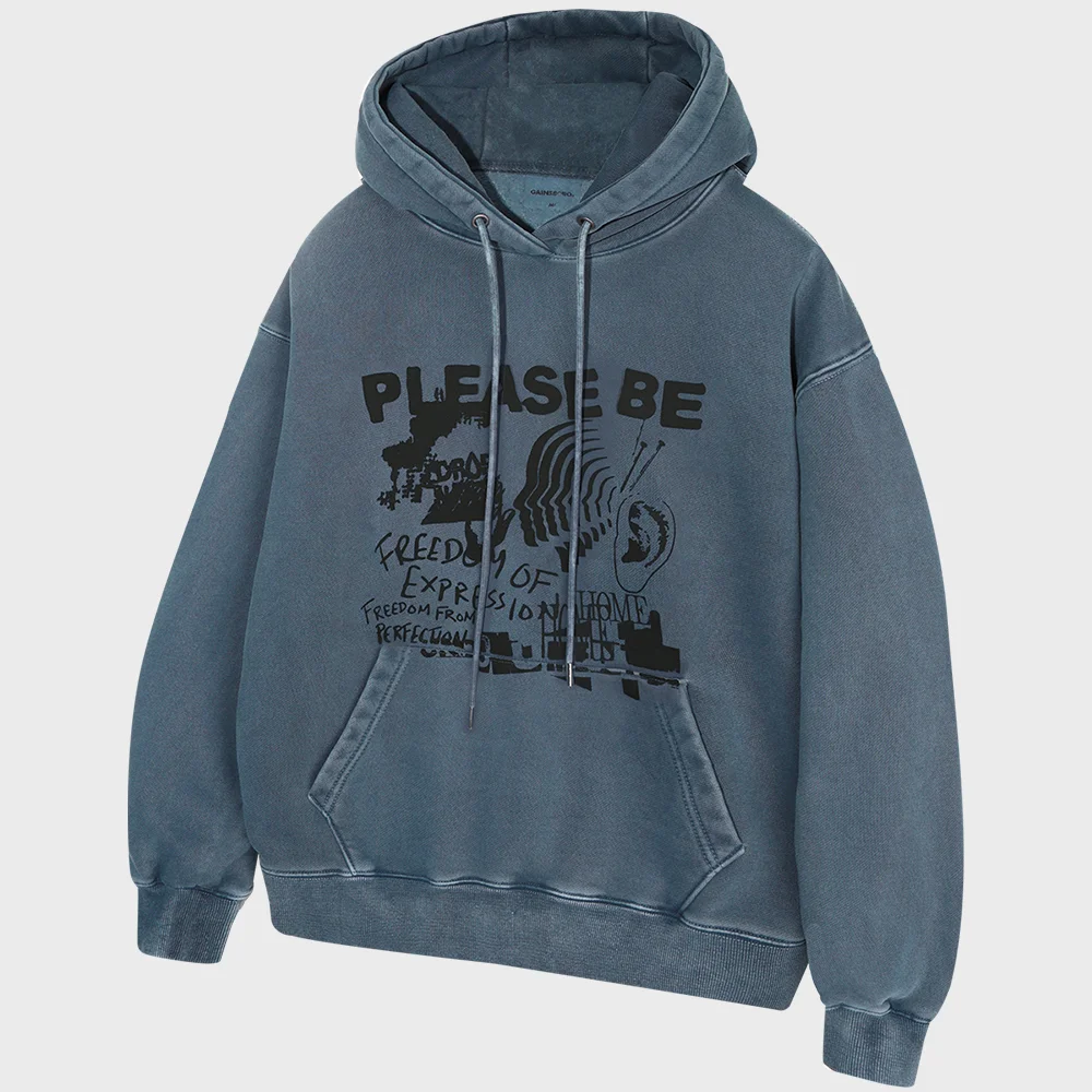 Pigment 自由 連帽衫_海軍藍