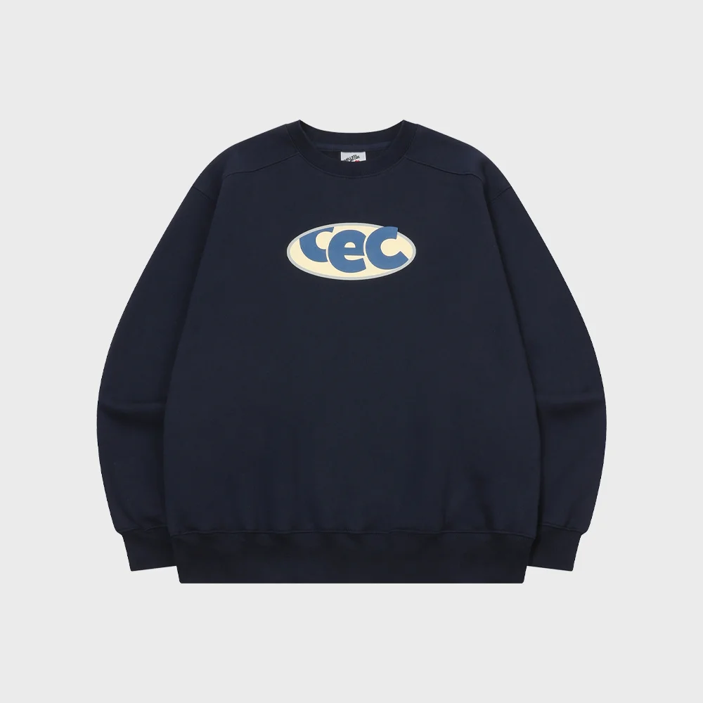 CEC CIRCLE LOGO SWEATSHIRT(NAVY/加絨)