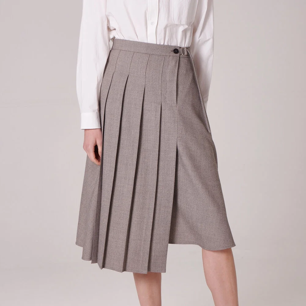 unbalance skirt (GY)