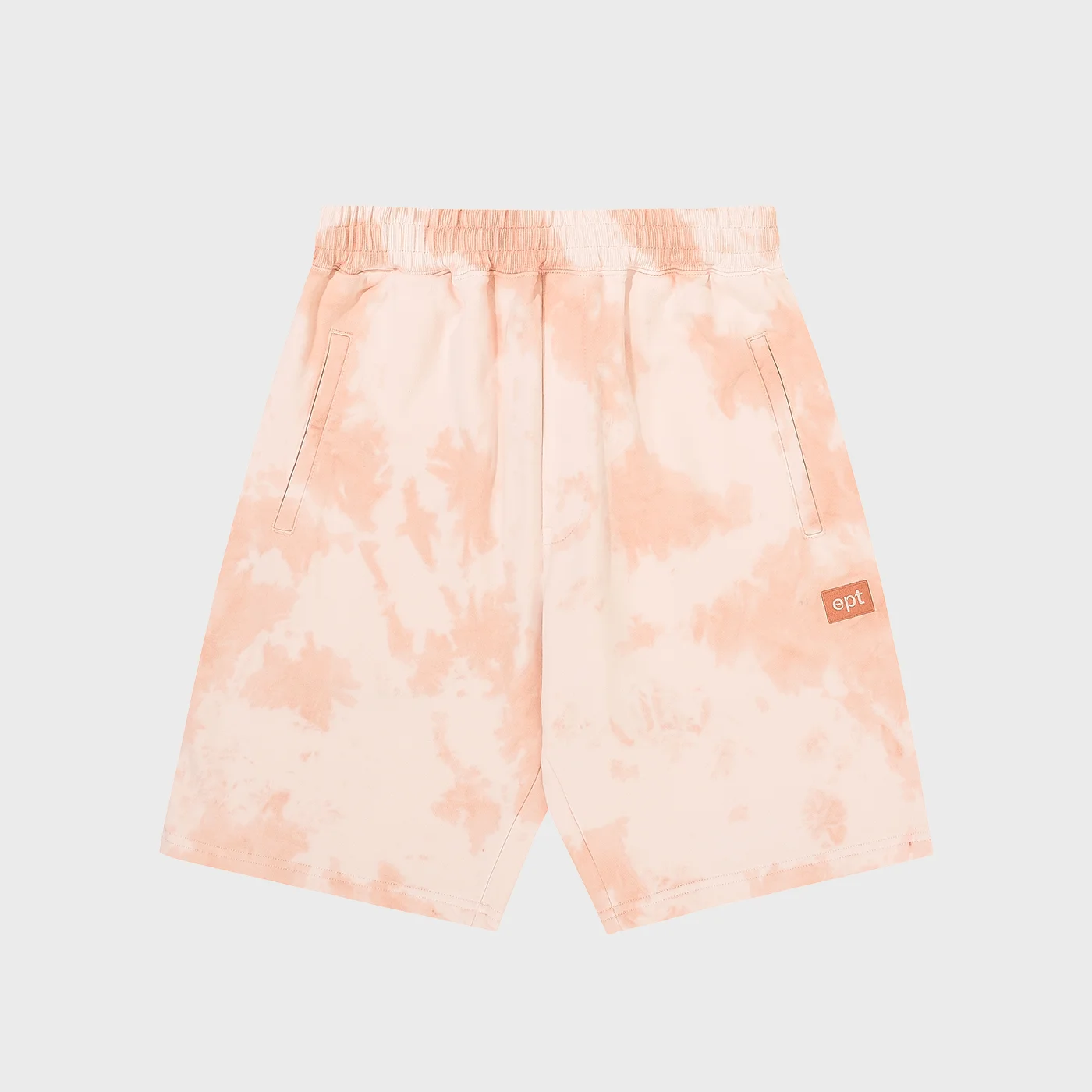 TIE-DYE BOX LOGO SWEATSHORT (CORAL)