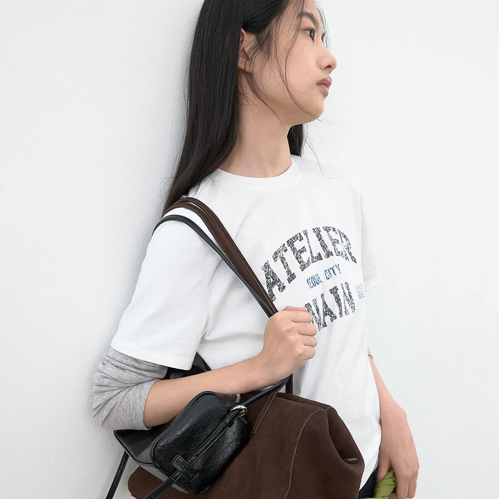 (T-7332)VINTAGE SEOUL LOGO GRAPHIC TEE