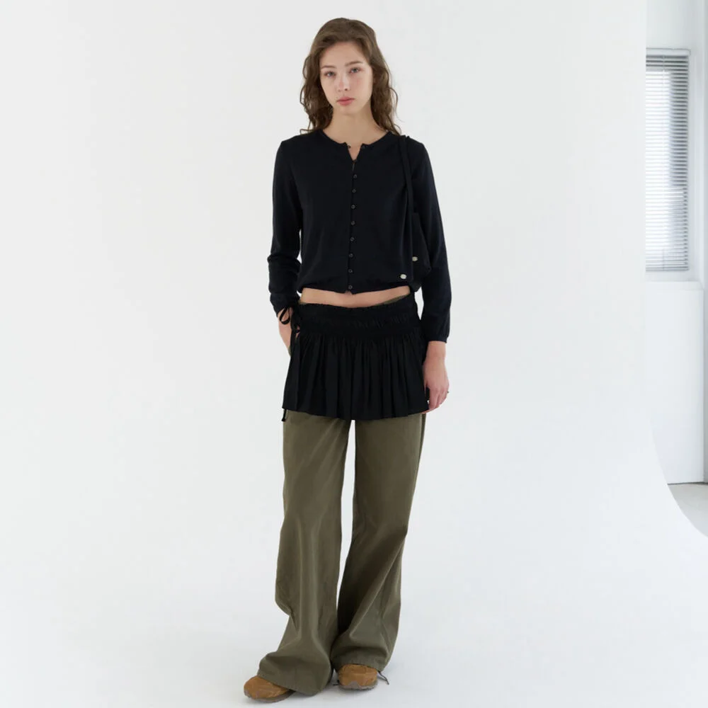 SKIRT WRAP BELT / BLACK