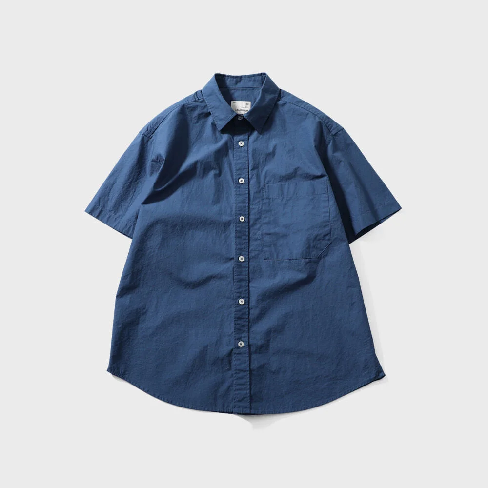 Poole Extra Typewriter Shirt Prussian Blue