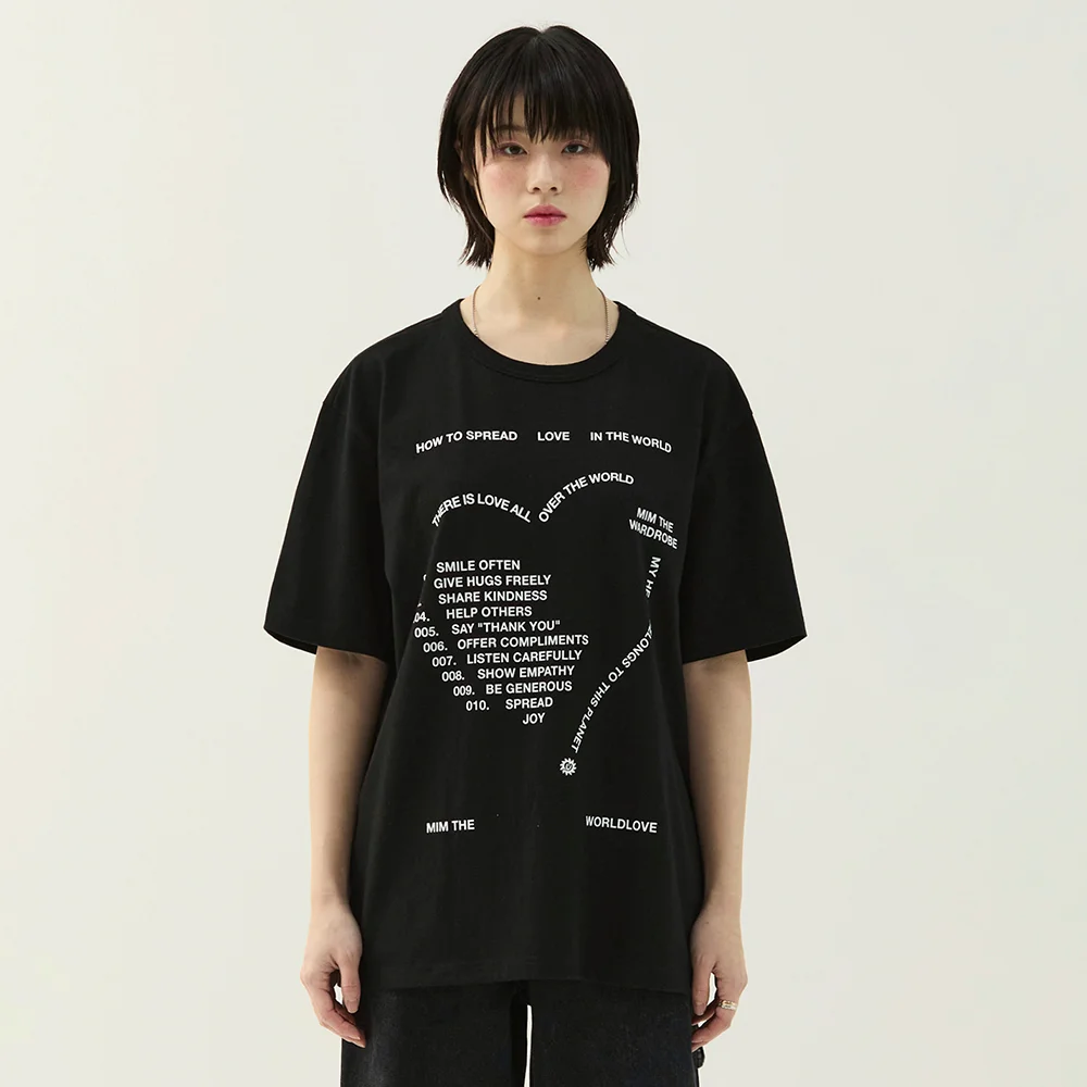 Love Letter T恤_黑色