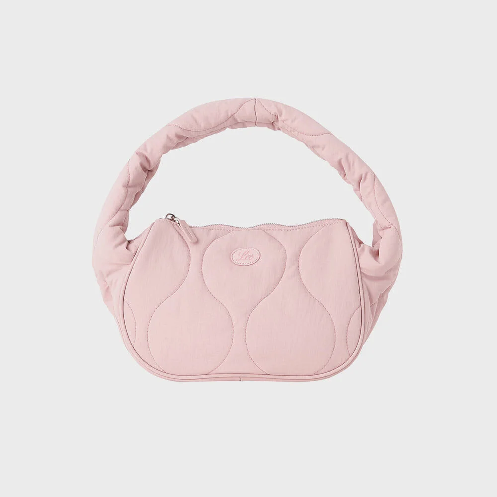絎縫 迷你 Hobo Bag 粉色