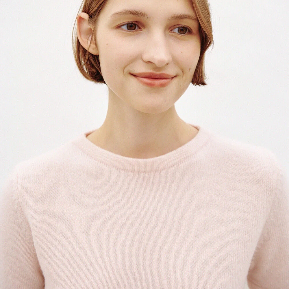 Joan Boat Neck Knit (Light Pink)