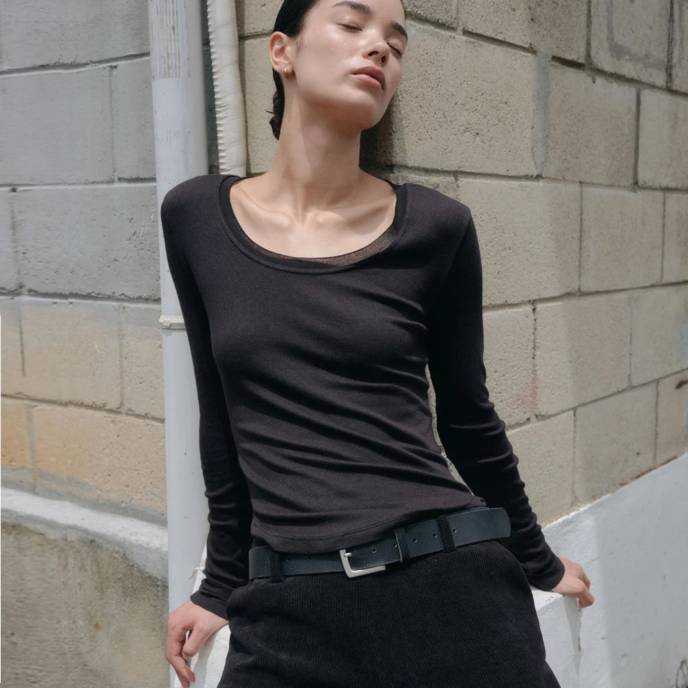 HERRY U-NECK T-SHIRT_BLACK