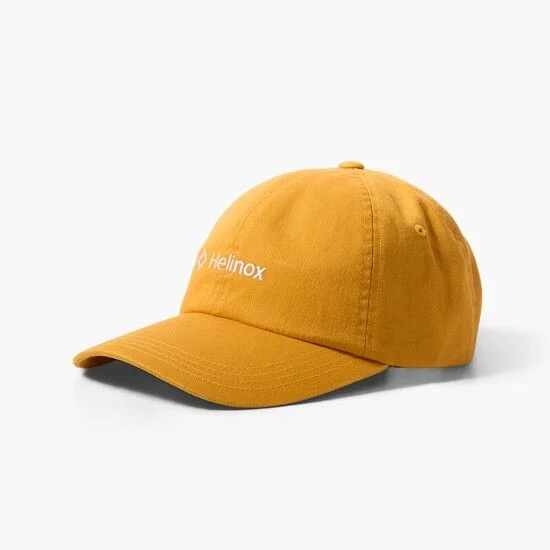棉斜紋布 6拼接 標誌 棒球帽_Dark Yellow