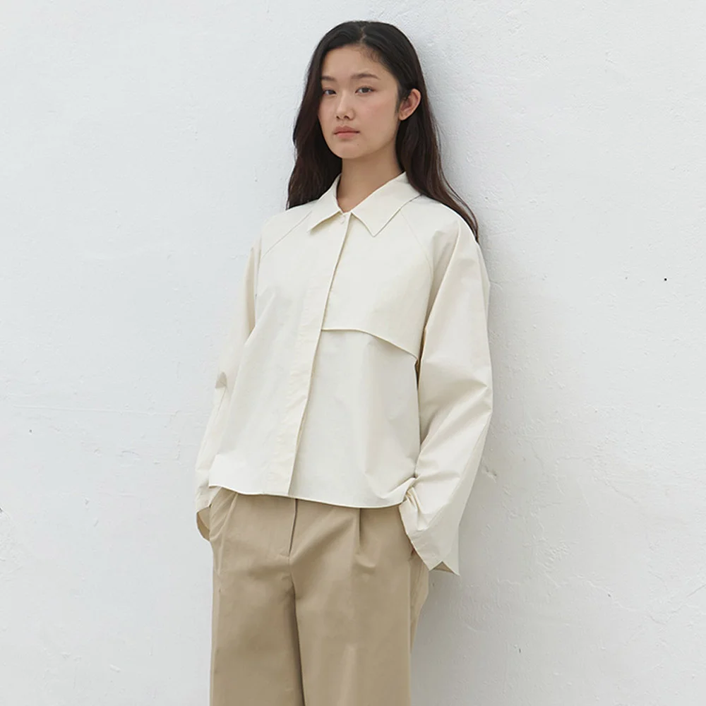 trench shirts jacket-ivory