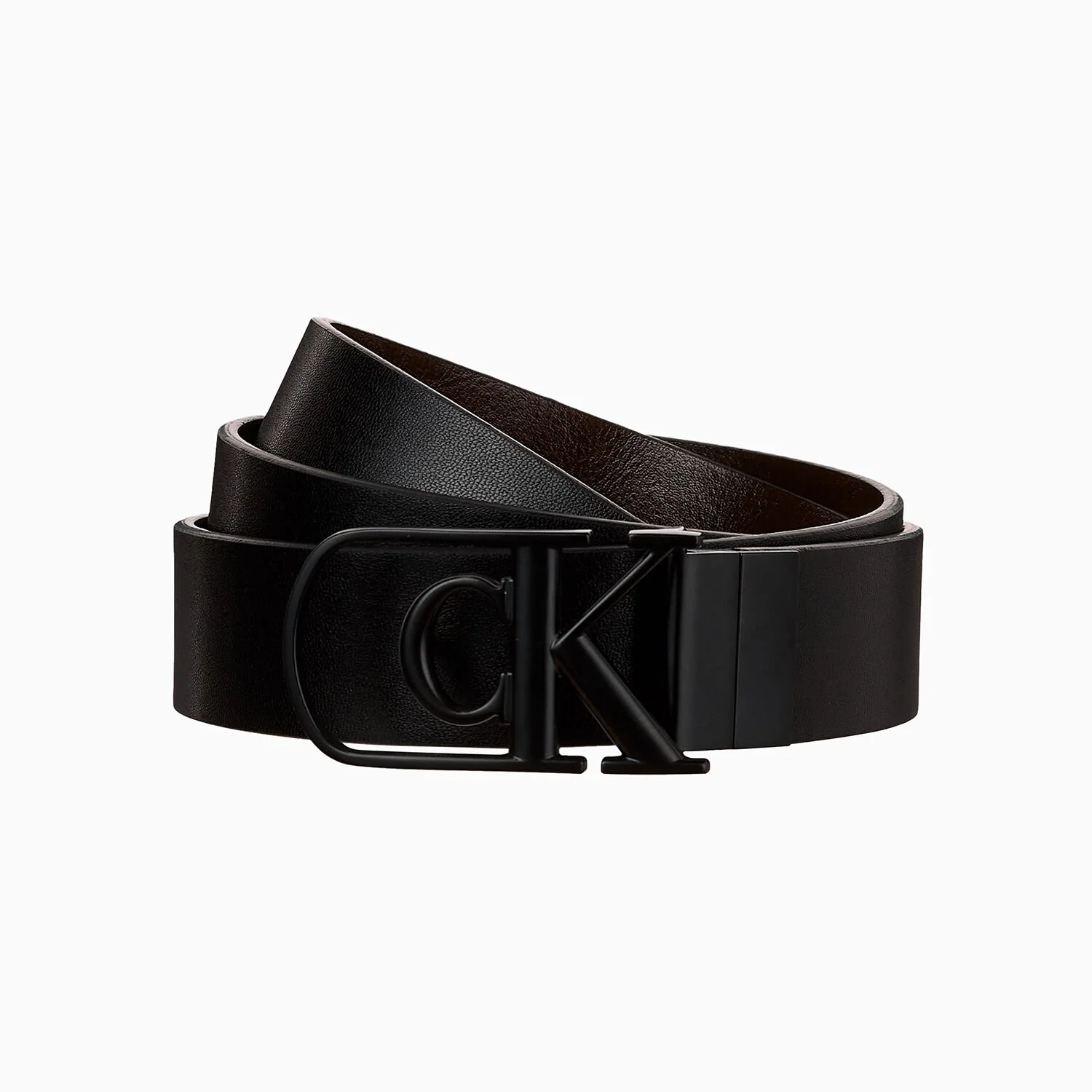 cK 弧形 Monogram 標誌 扣環 32mm 腰帶 4D7021G YG1
