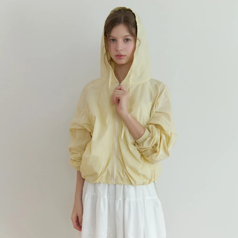 Dery shirring jumper (yellow)