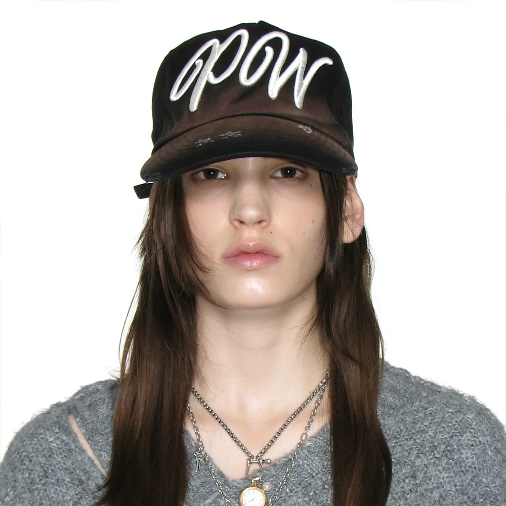 PW DAMAGE GRANDAD CAP_BLACK