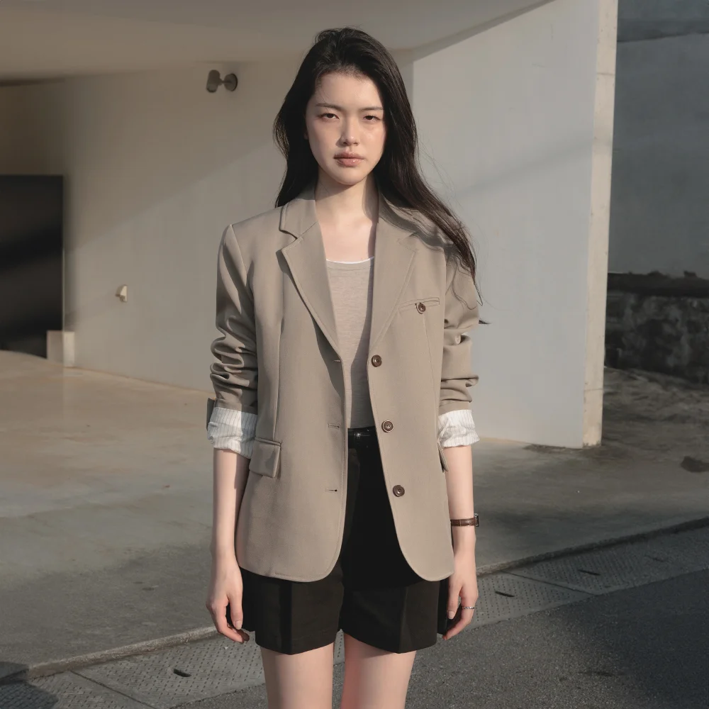 Hidden Stripe Single Jacket