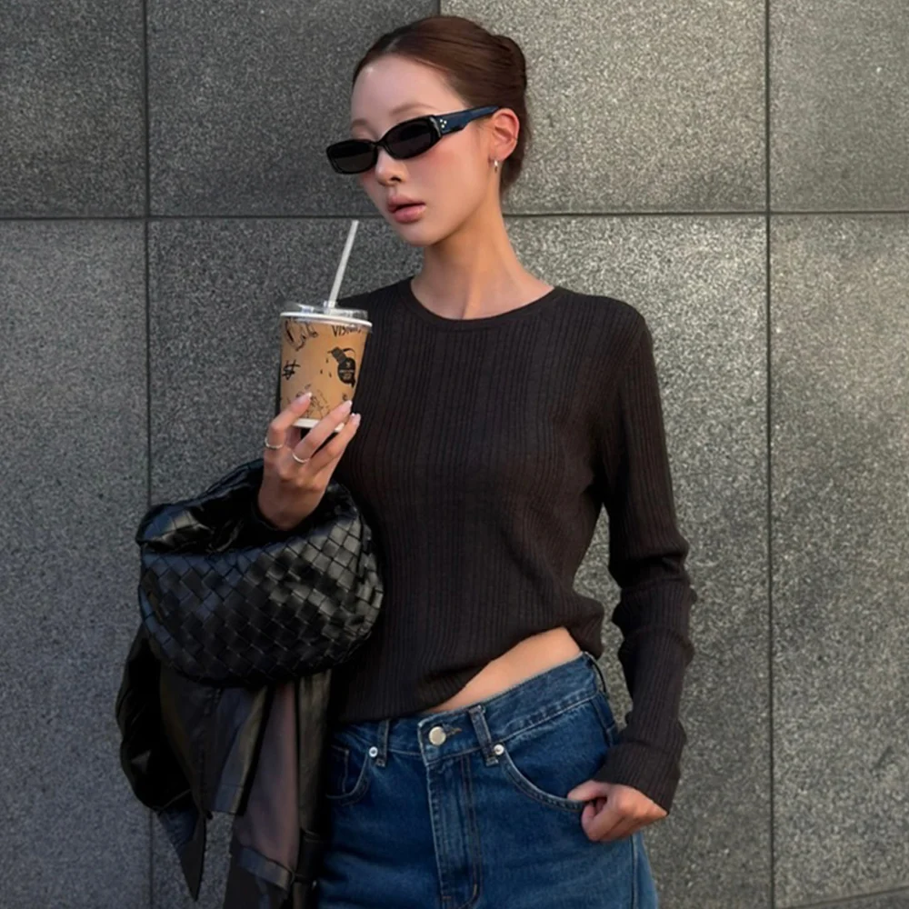 Even Rib Round Neck Knit_BROWN(WCB6KN96)