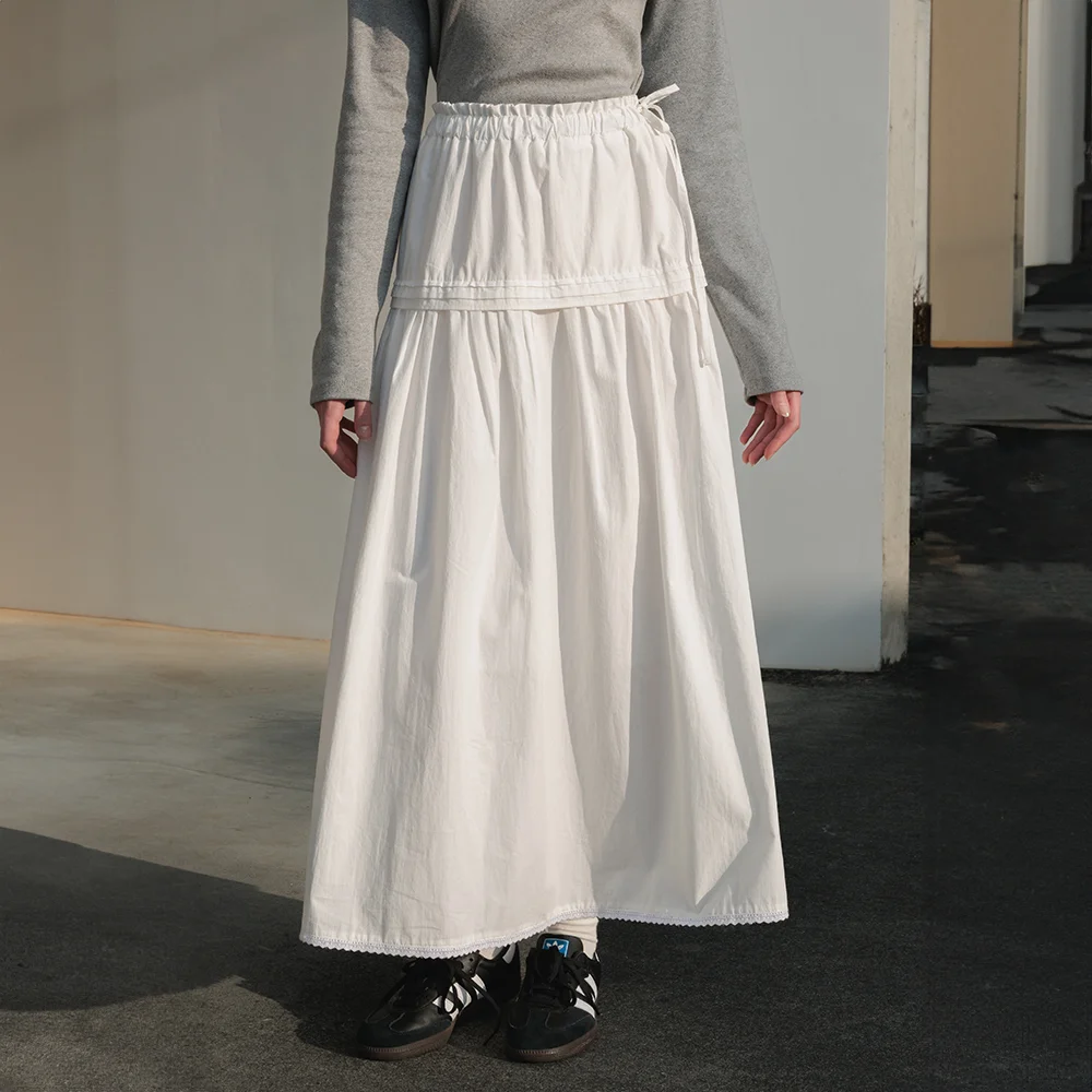 Ruffle Long Skirt