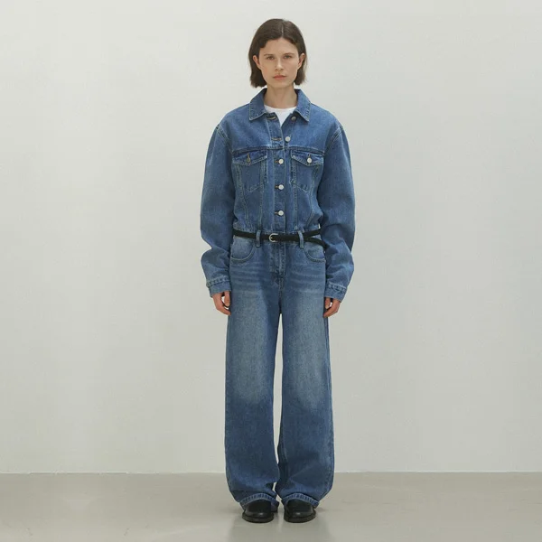 DENIM OVERALL JUMPSUIT(OP-6231)