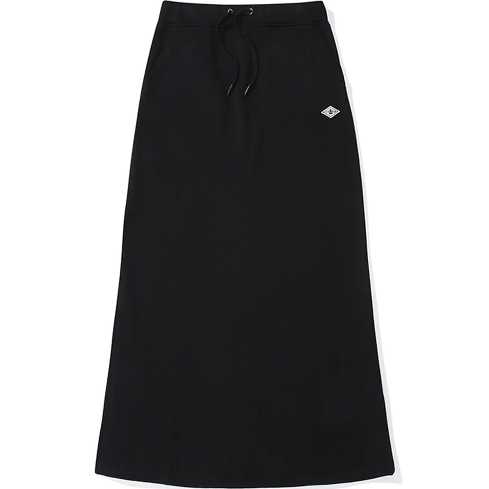 1754 CROWN FLEECE LONG SKIRT 黑色