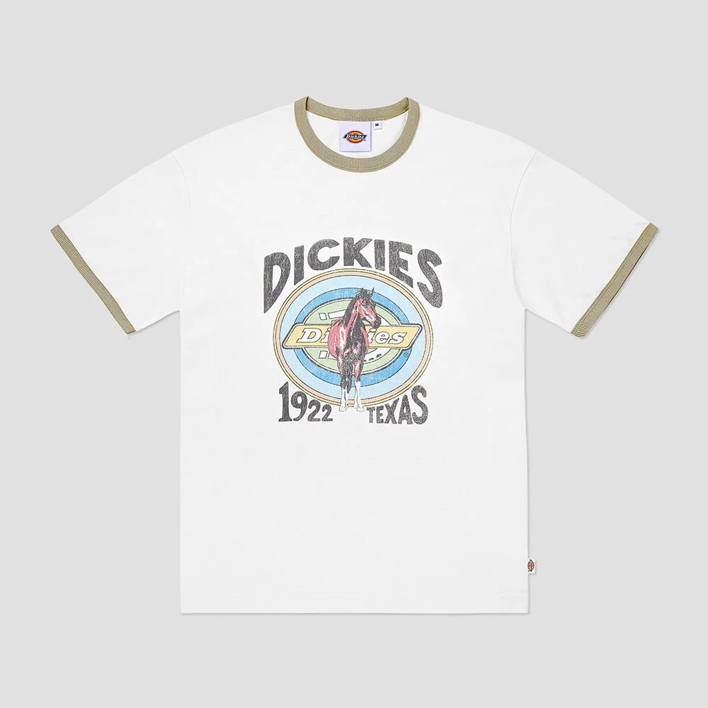 Texas 馬 Ringer T恤 Beigewhite/Sand Beige
