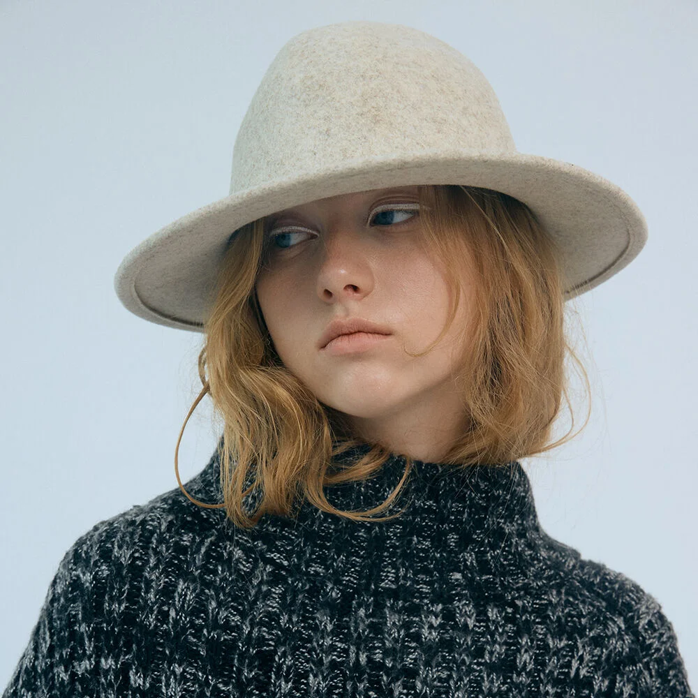 Lou fedora hat in oatmeal