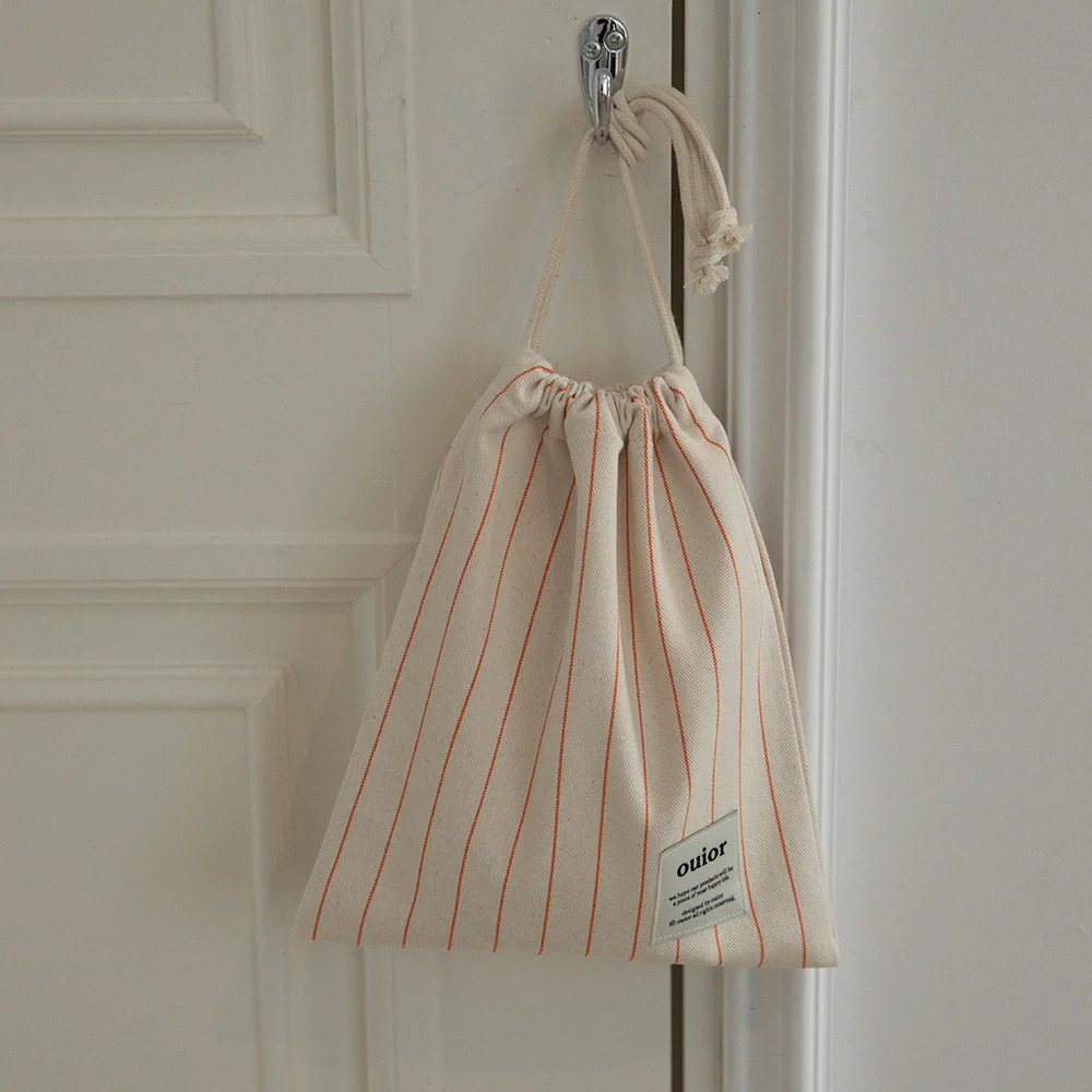 ouior basic string pouch_pencil orange