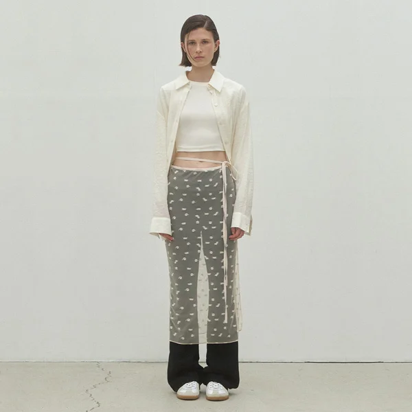 FLEUR LACE SET-UP SKIRT(SK-4961)