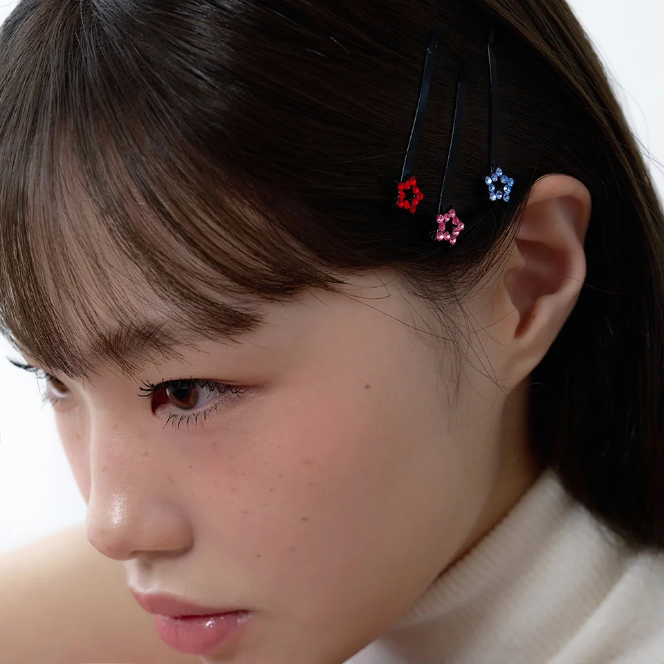 star cubic hair pin - 3color