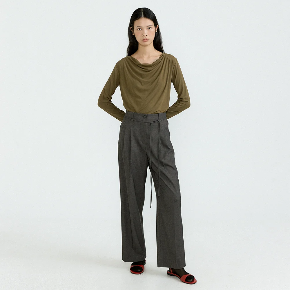 Torin Tuck Slacks (Melange Brown)