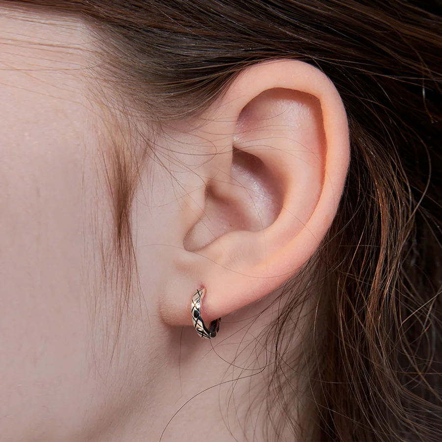 diamond one-touch earring