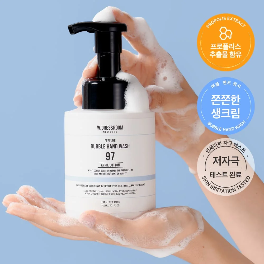 W.DRESSROOM 香水 氣泡 洗手液 300ml (April Cotton, 桃花)