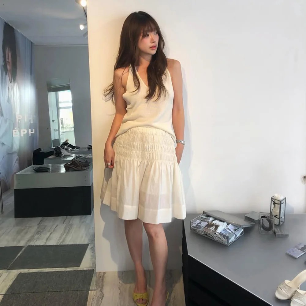 Twist Back Halter Knit(Ivory)