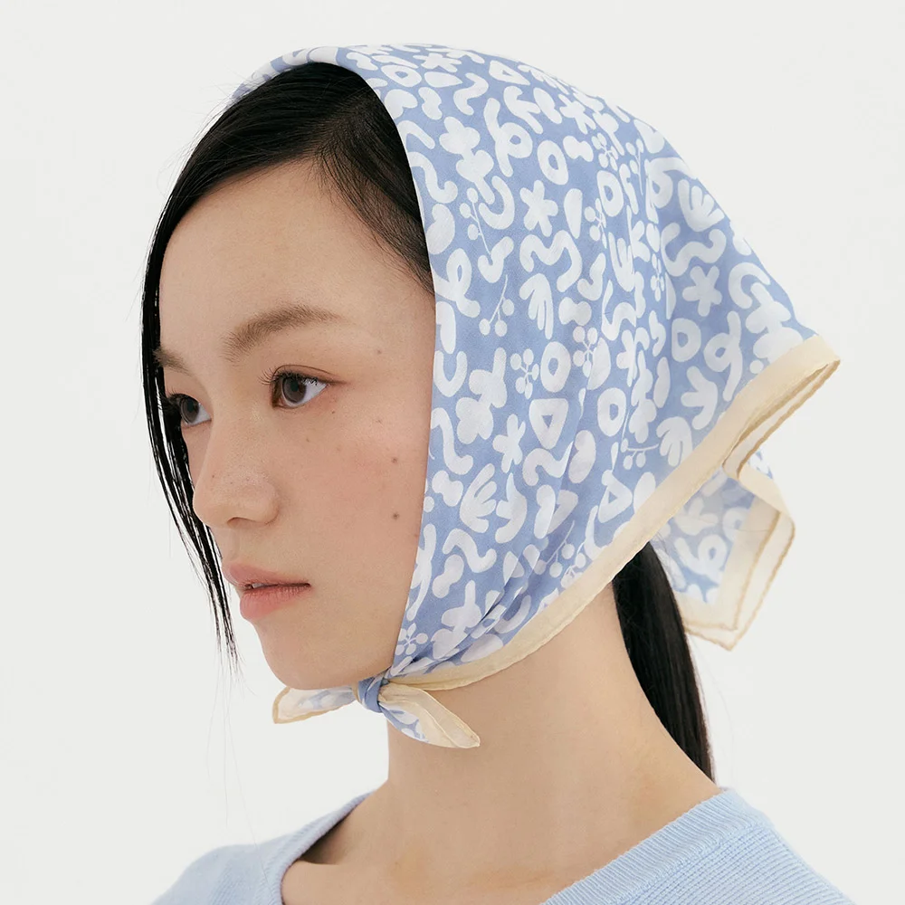 Petal-Boiled Silk Scarf (5 Colors)