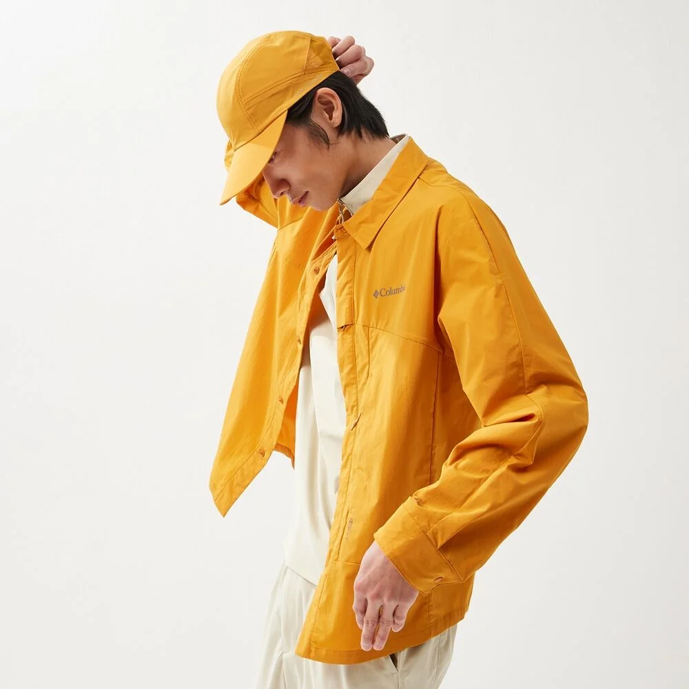 Columbia 男裝 365 山系 長袖 襯衫 外套 橙色 (C71YM7592841)