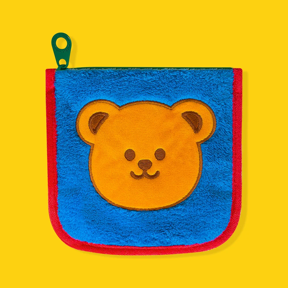 棉片 化妝袋 - Wiggle Bear