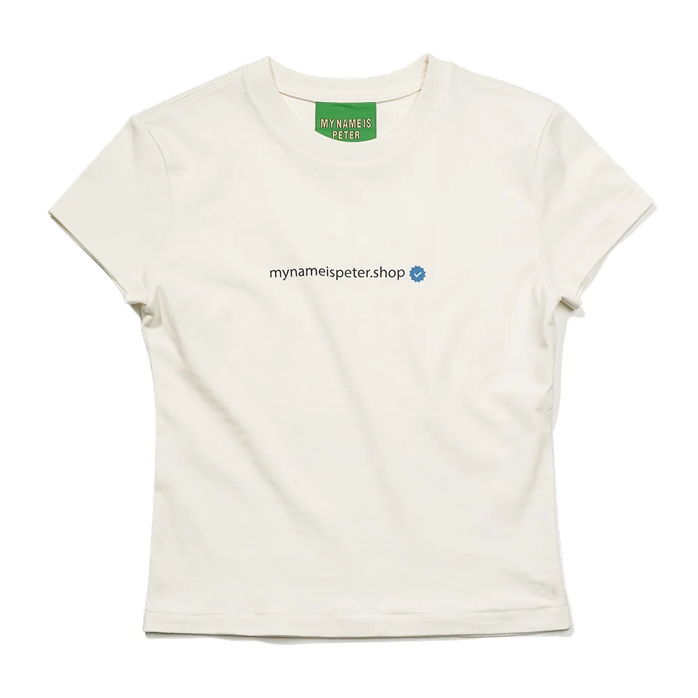 (W) PETER.SHOP T-SHIRTS - WHITE