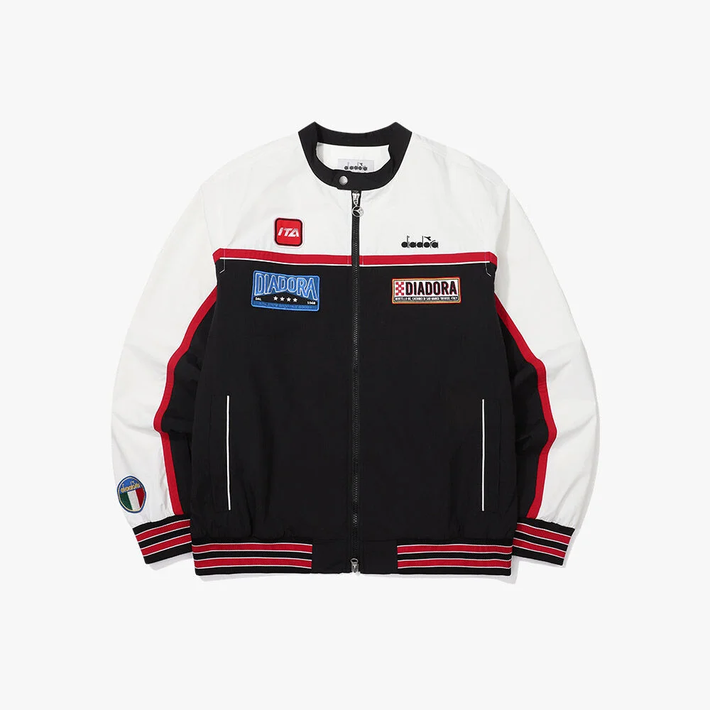 Pit Crew 撞色 外套 BLACK