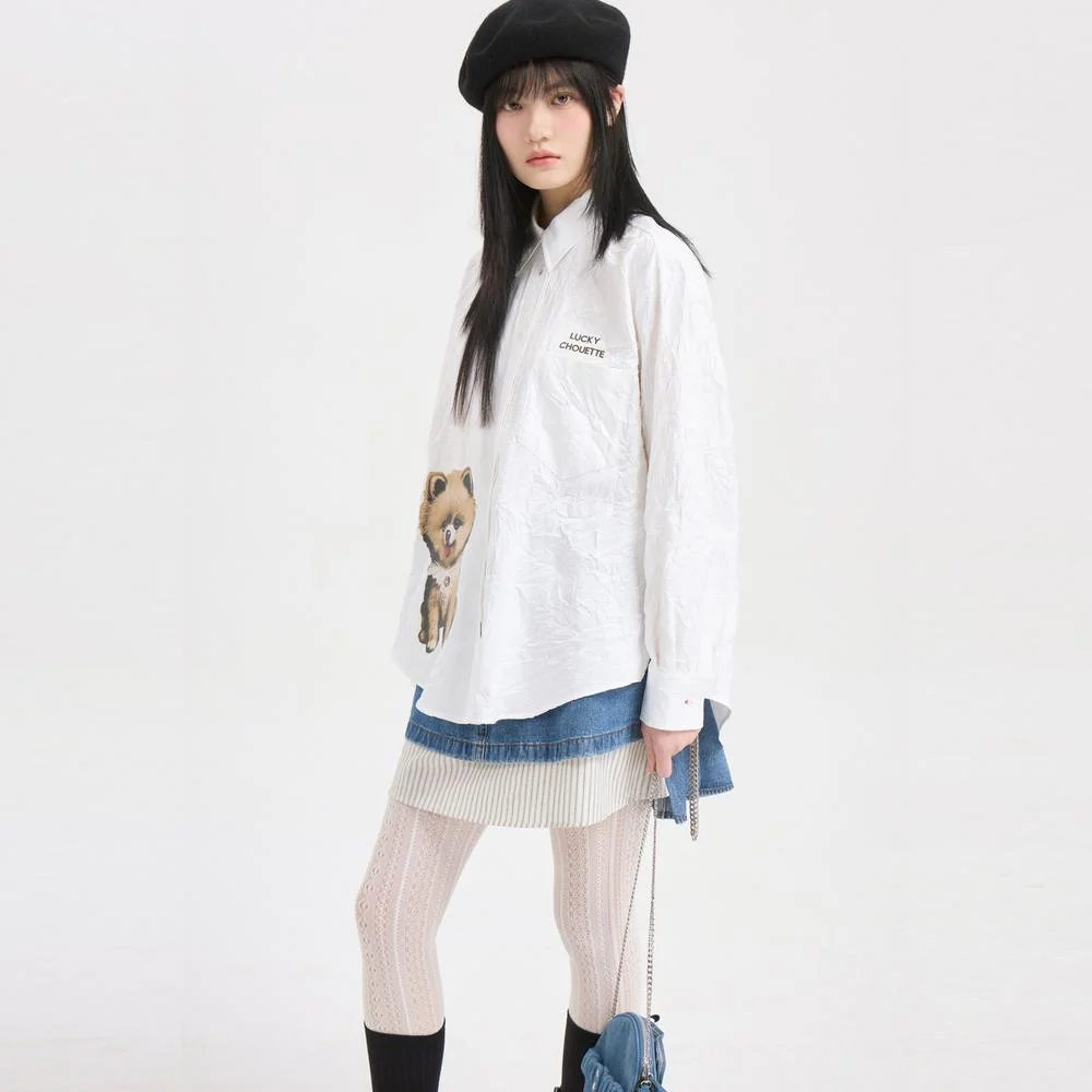 Chou Chou Print Shirt Blouse (white) LFSAS26110WHX