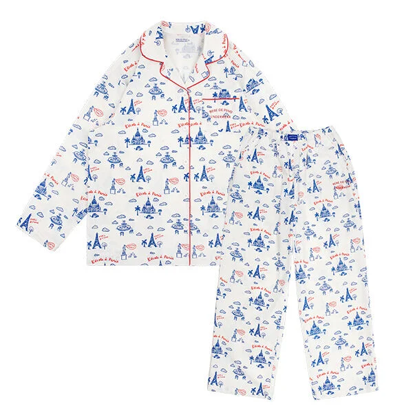 象牙色 Eiffel Pajama 套裝_BU53UJ504