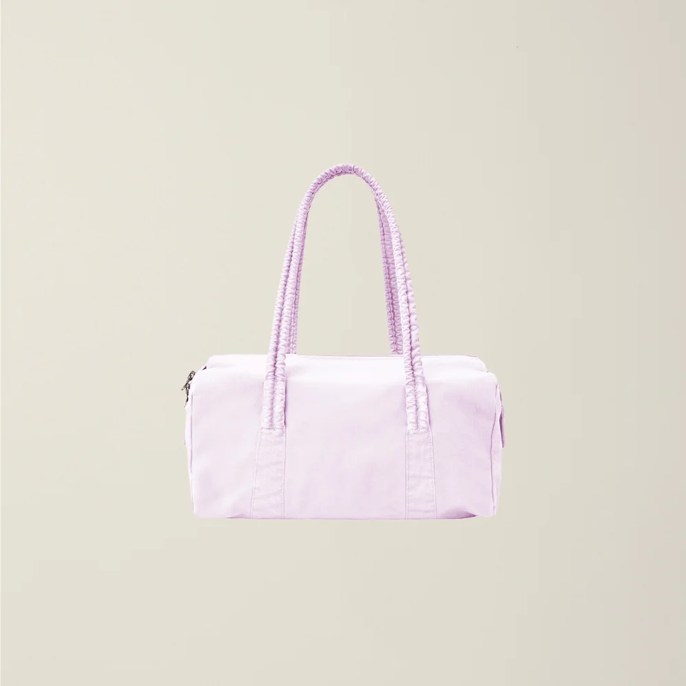 GARMENT DYED DUFFLE BAG (SMALL) SHELL PINK