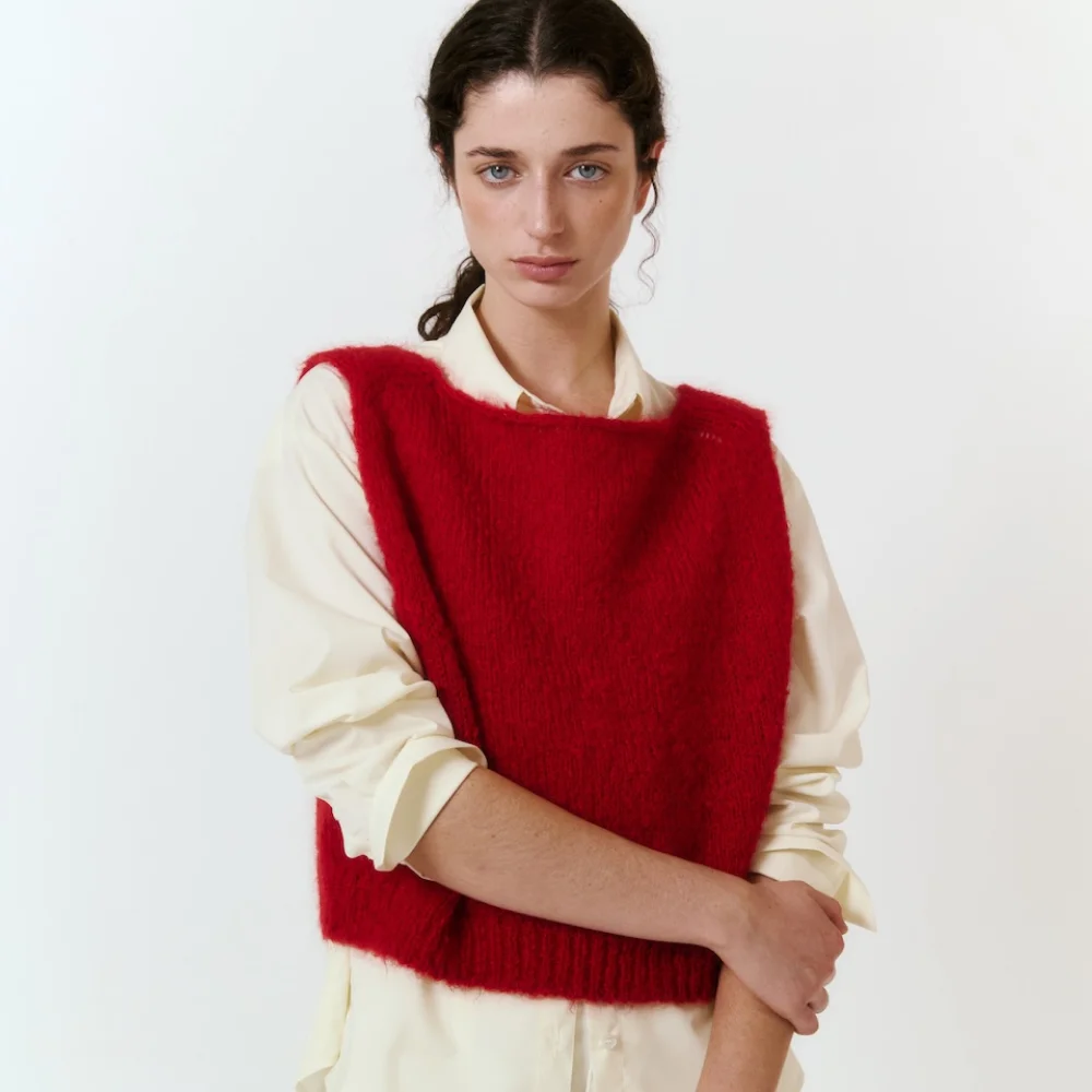 Holiday Red Vest