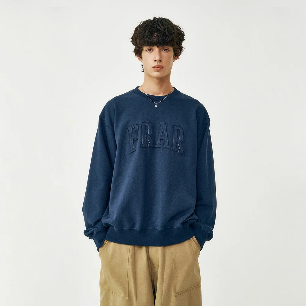 經典 貼布繡 衛衣 / NAVY