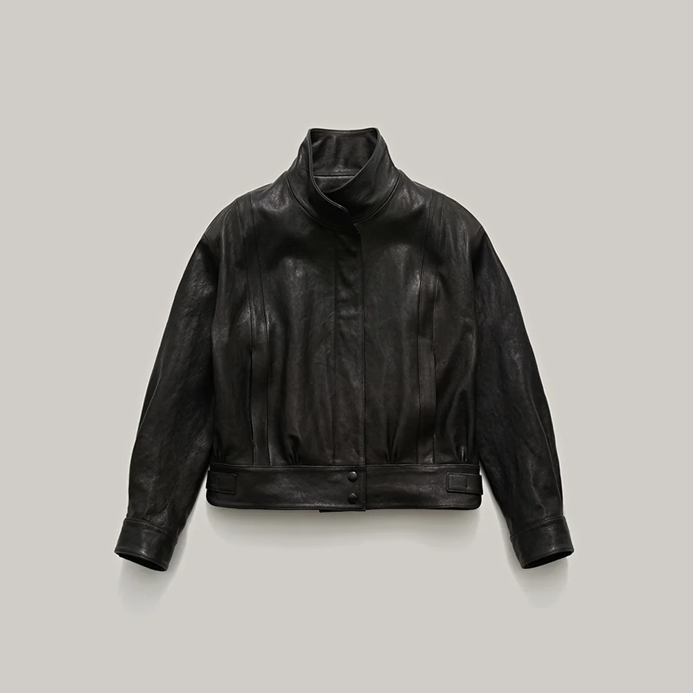 MAPLE LEATHER JACKET (black)