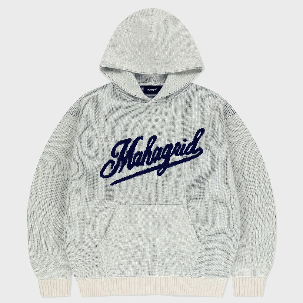 SCRIPT LOGO KNIT HOODIE IVORY(MG2EFMK640A)