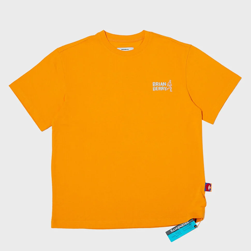 BUILD LOGO TEE_L/ORANGE