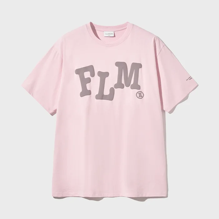 FLM Wavy 標誌 T恤-粉色