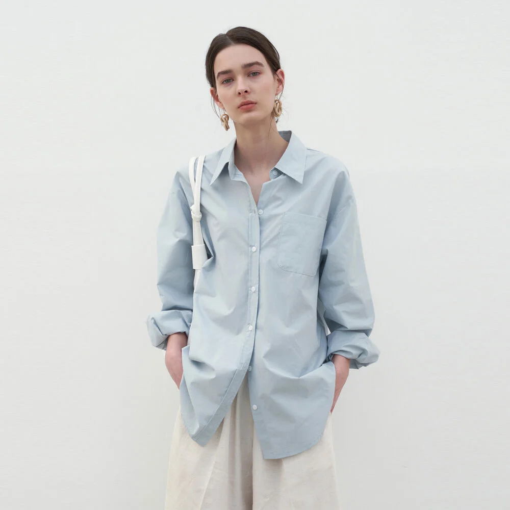HARD ONE POCKET SHIRTS_SKY BLUE