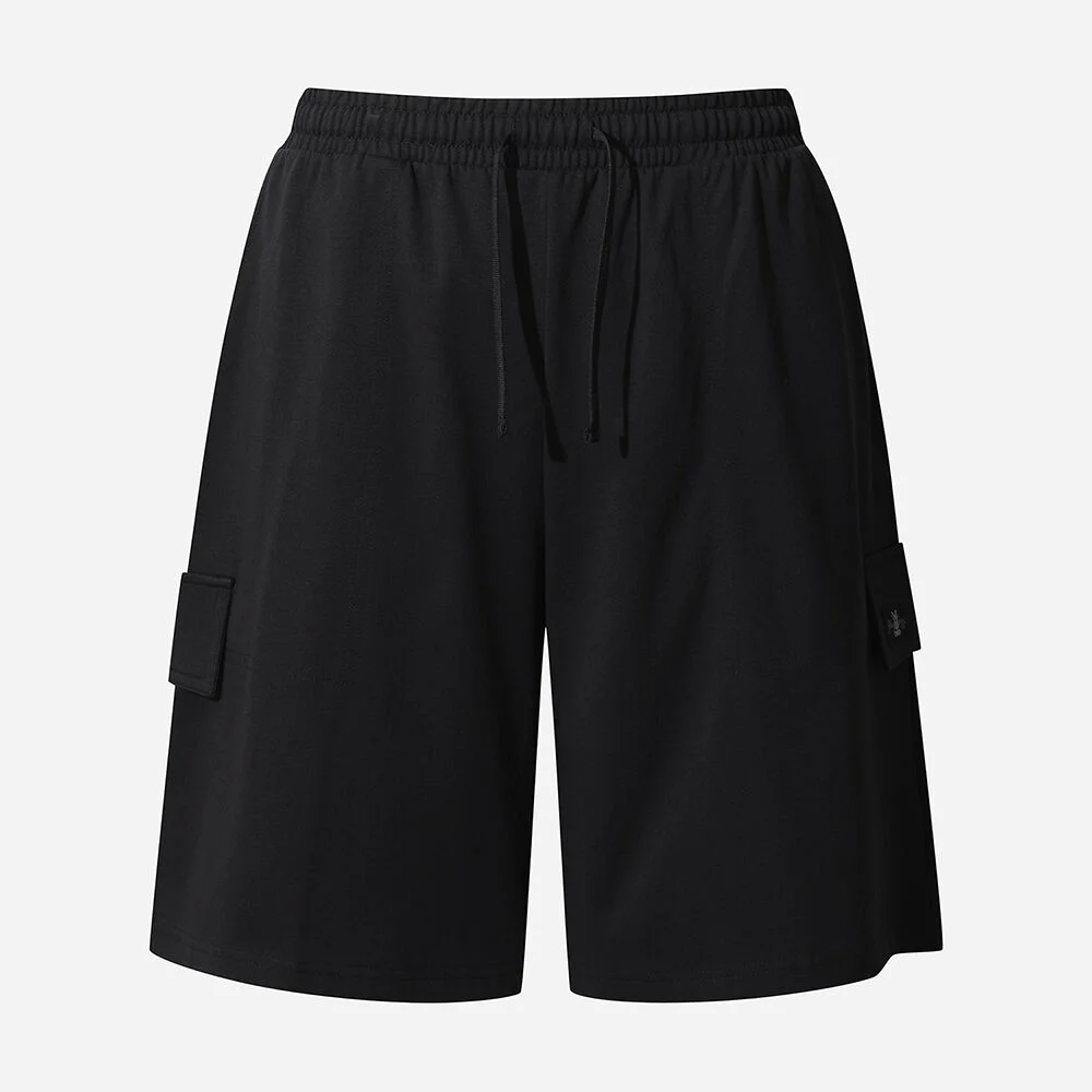 標準 鬆緊帶 半 褲子(BLACK)