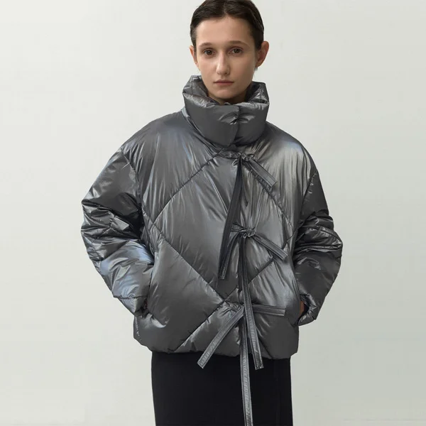 SHINE RIBBON QUILTED JUMPER(JP-562)