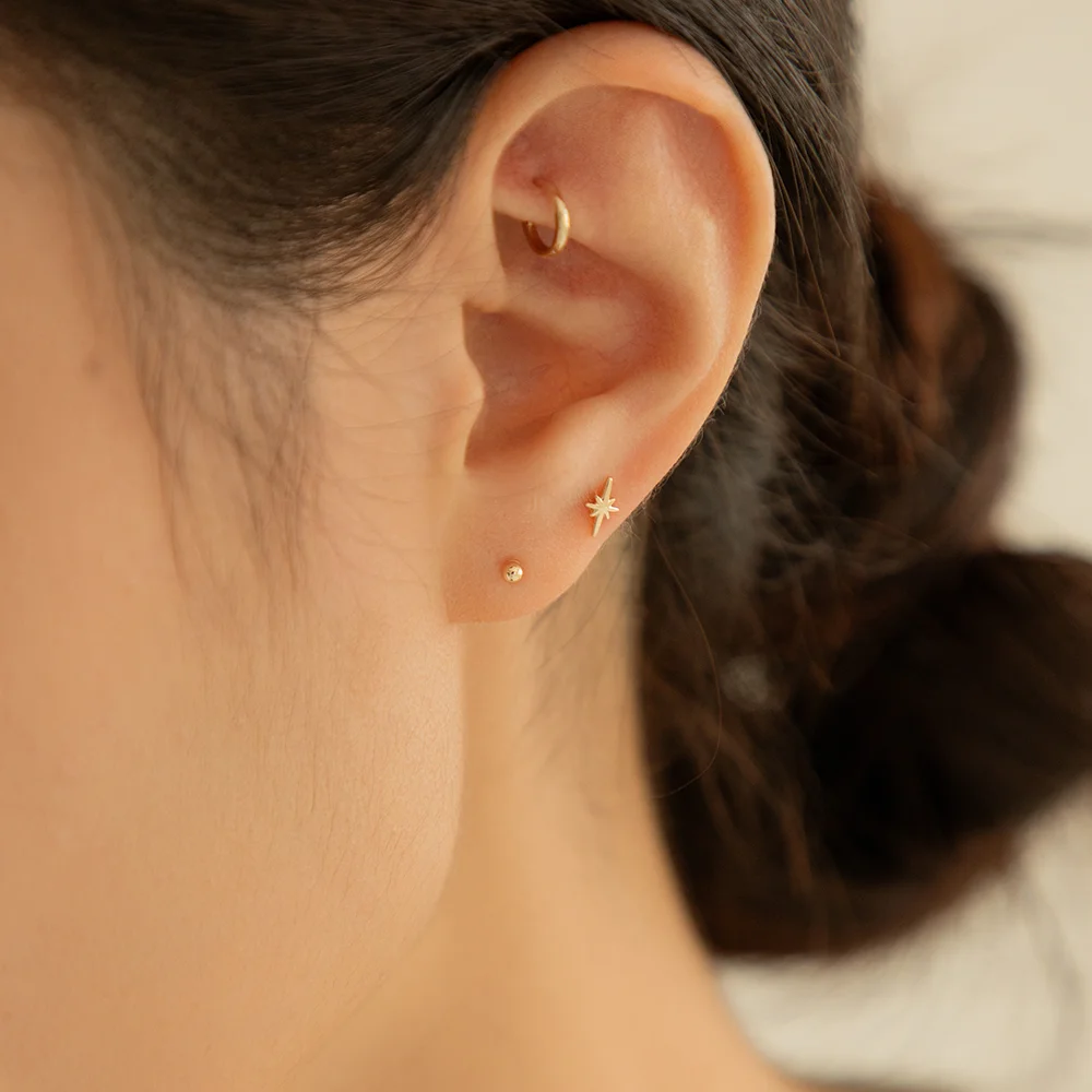 14k Stella 穿環 (14k金色) #LFPI22